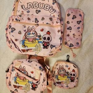 Cute Character Backpack Set